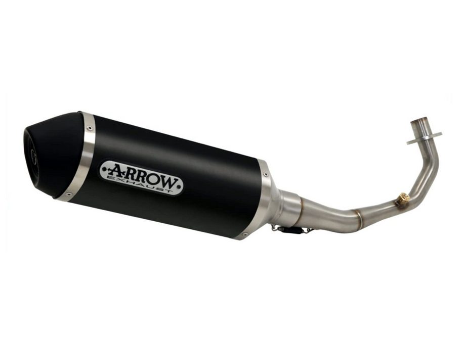 ARROW 53053MI+53506ANN Kymco Downtown 300I (2009+) Aluminum Full Exhaust System "Competition Evo Urban"