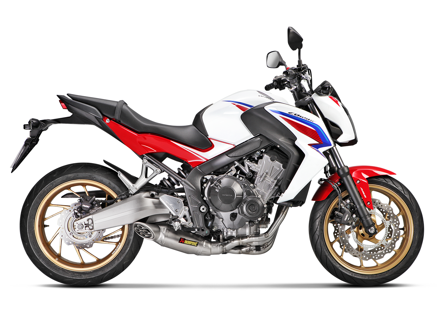AKRAPOVIC S-H6R12-HAFT Honda CB650F / CBR650F (2016+) Exhaust System "Racing Line" (titanium)