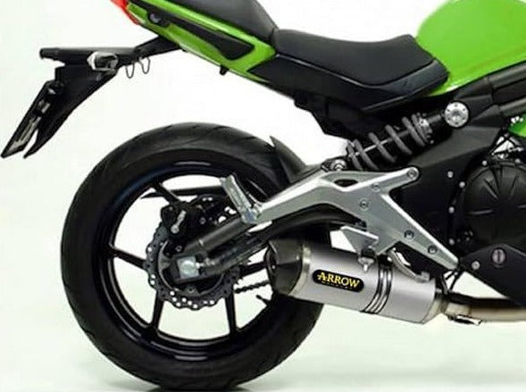 ARROW 71459KZ+71794AK Kawasaki ER6N (2012+) Aluminum Full Exhaust System "Competition Evo Race-Tech"
