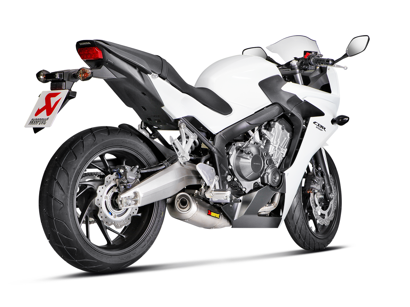 AKRAPOVIC S-H6R12-HAFT Honda CB650F / CBR650F (2016+) Exhaust System "Racing Line" (titanium)