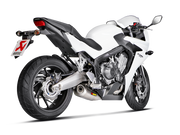 AKRAPOVIC S-H6R12-HAFT Honda CB650F / CBR650F (2016+) Exhaust System "Racing Line" (titanium)