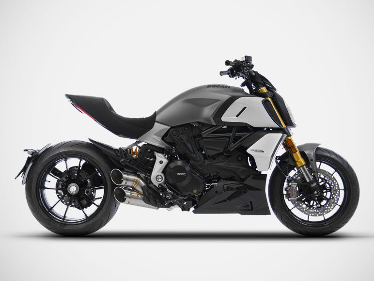 ZARD Ducati Diavel 1260 (2019+) Stainless Steel Slip-on Exhaust (racing)