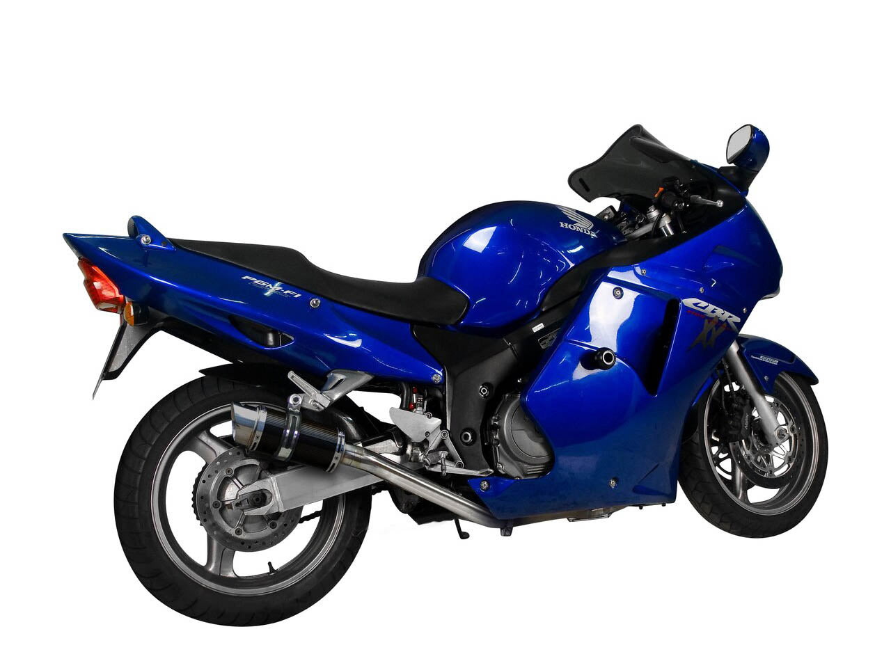 DELKEVIC Honda CBR1100XX Blackbird (96/09) Full Exhaust System 4-1 with Mini 8" Carbon Silencer