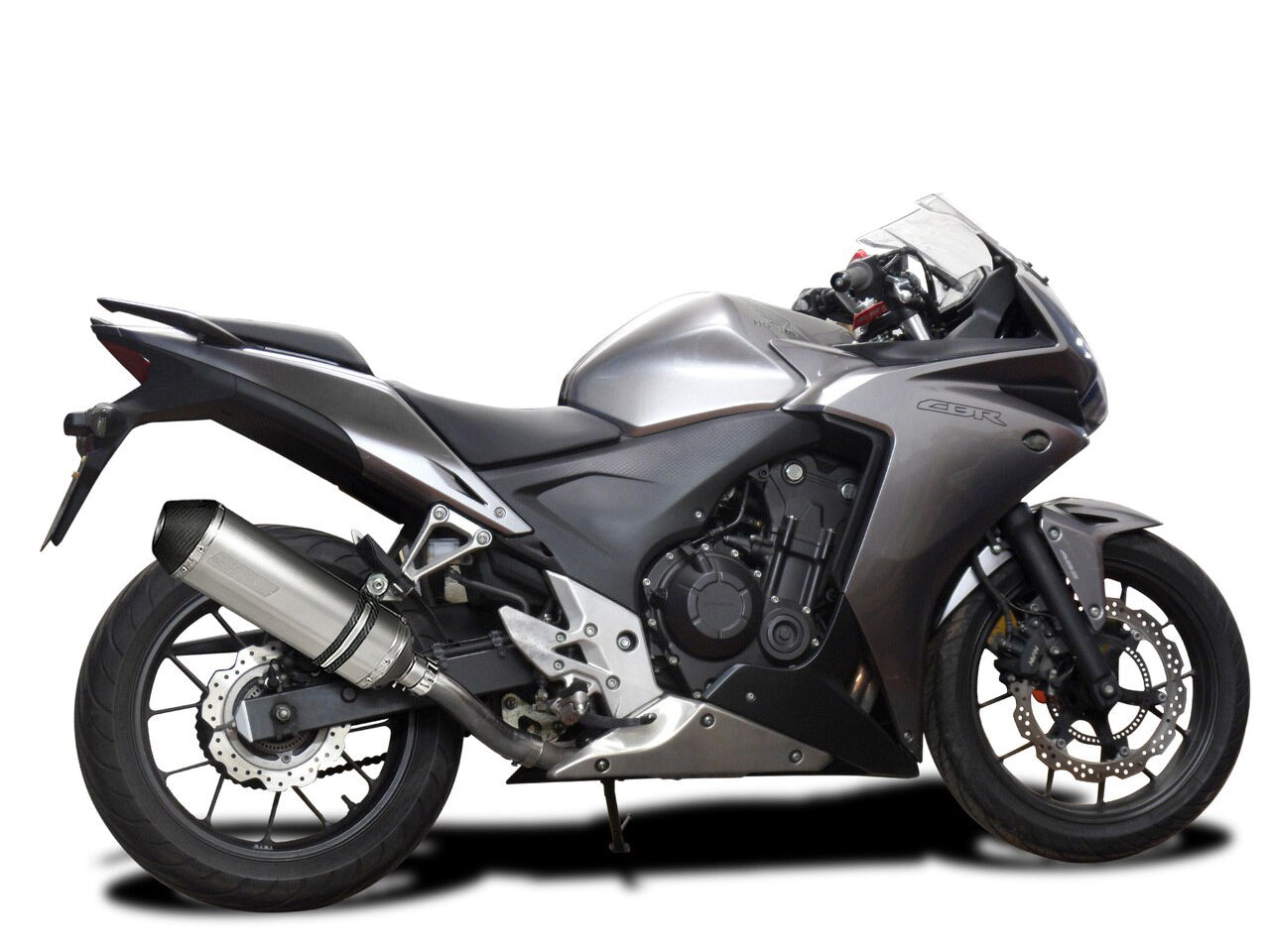 DELKEVIC Honda CBR500R Slip-on Exhaust 13.5" X-Oval Titanium