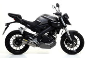 ARROW 51019MI+51518PK Yamaha YZF-R125 (2021+) Full Exhaust System "Competition Evo Thunder" (titanium; racing)